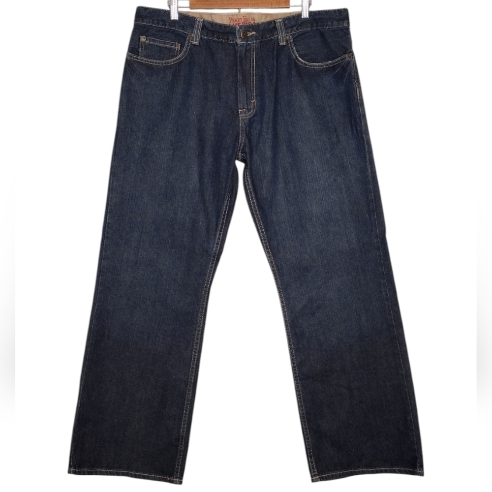 Perry Ellis America Men's Denim Cotton Classic Fit Casual Jeans Size 38×30